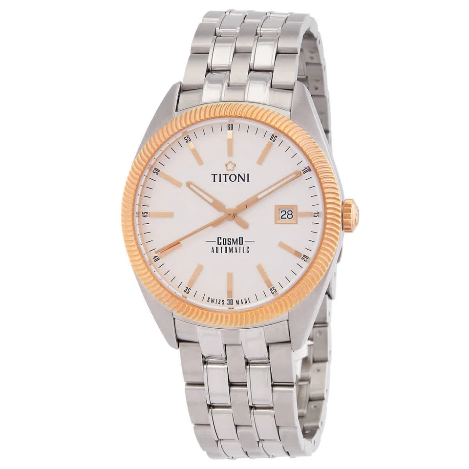 Titoni Cosmo Automatic Silver Dial Men's Watch 878 SRG-606