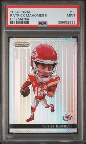 2024 Panini Prizm Patrick Mahomes Prizmania #11 PSA 9 MINT