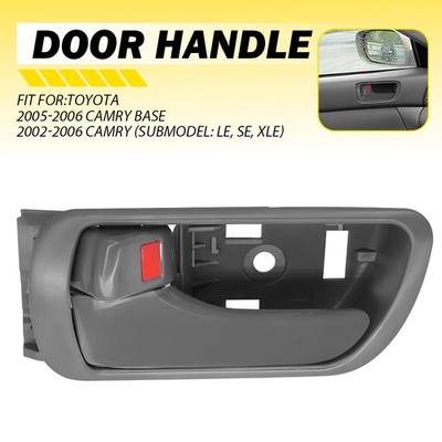 Left Gray Interior Inner Inside Door Handle For 2005-2006 Toyota Camry Base USA*