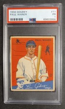 1934 Goudey - #11 Paul Waner - HOF - PSA 1 PR