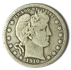 1910 D 25c Barber Silver Quarter Dollar Twenty Five Cents Denver