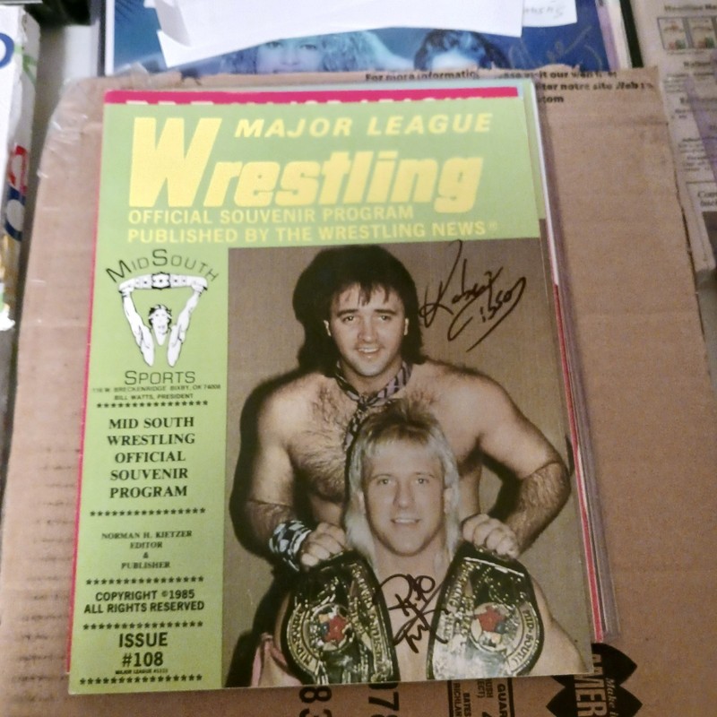 WRESTLING RARE ORIGINAL MLW PROGRAM MID SOUTH/WCW/WWF/WCCW/WWE/NWA ROCK N ROLL