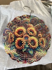 Sunflower wind spinner 8 inch