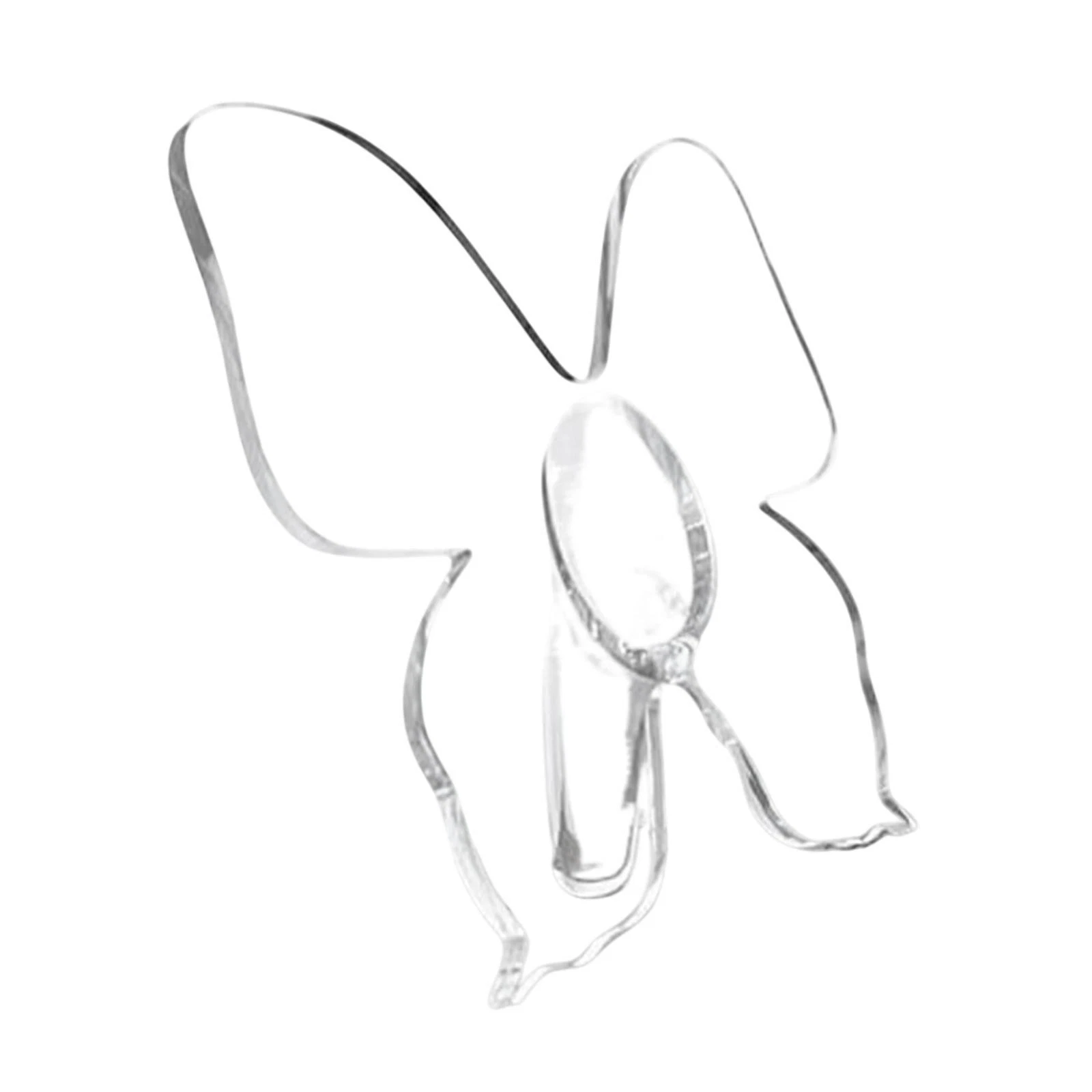 Acrylic Butterfly Vase Modern Clear Table Centerpiece for Party Desk Decor