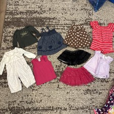Baby Girl Lot 3, 3-6 Months Shirt Skirt Dress Juicy Baby Gap Etc
