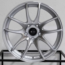 1-new 17 Vors Tr4 Wheel 17x8 5x100 35 Silver Machined Rim 73.1