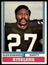 1974 Topps #169 Glen Edwards RC VG-EX Pittsburgh Steelers