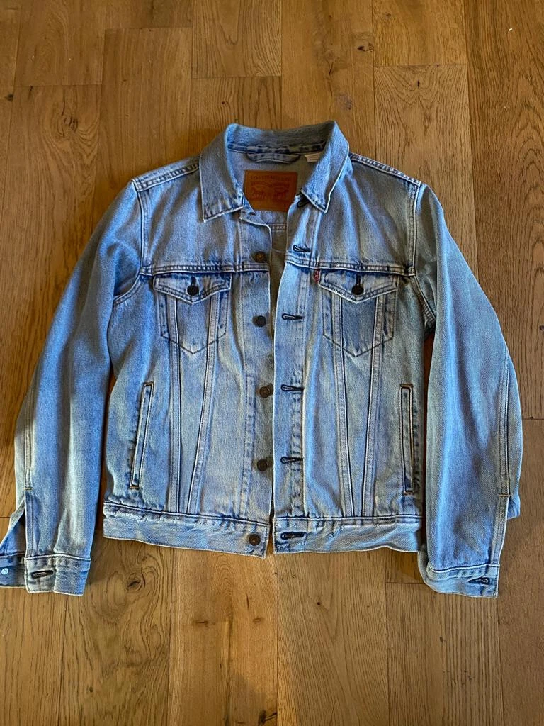 Stone wash denim jacket sales