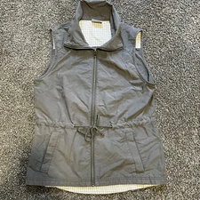 Columbia Vest Womens Size Small Gray Grey Full Zip Outdoor Hiking Casual