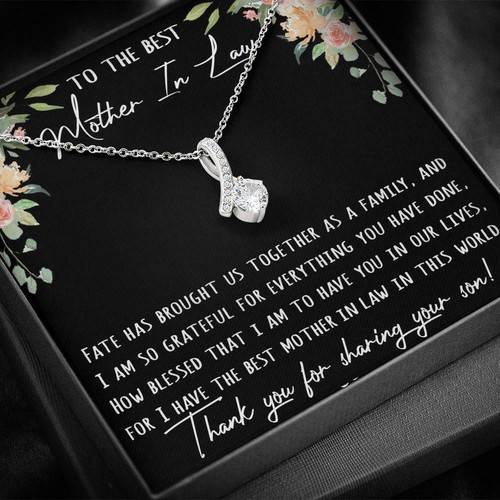 A mi mejor suegra regalo de amor atractivo collar de belleza madre de la novia - Imagen 5 de 6