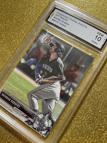 2017 BOWMAN BRENDAN RODGERS ROOKIE #BD157 PGA 10 GEM MINT C STORE NAME RC S READ - Picture 2 of 5