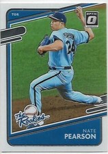 2021 Donruss Optic The Rookies #6 Nate Pearson NM-MT Blue Jays