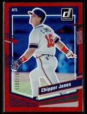 2023 Donruss Baseball Red Foil Chipper Jones /2023 Atlanta Braves #216