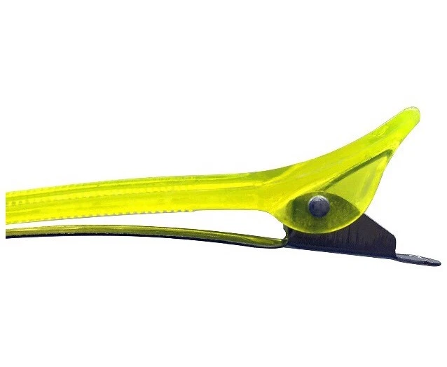 Pinzas para el cabello de pico de pato con sección transparente 12 piezas peinado peluquería  Foto 3 de 4