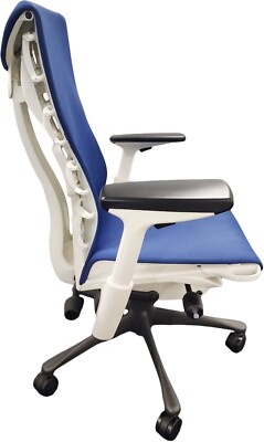 Herman Miller Embody Chair - Berry Blue Rhythm White Frame-2019