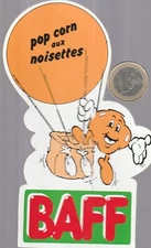 STICKER. C32 power supply. BAFF. Pop corn