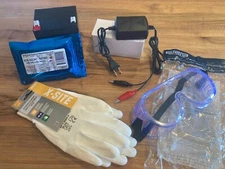 12V Oxalic Treatment Kit: Gloves, Goggles, Powder, Battery+Charger, USA Shipper