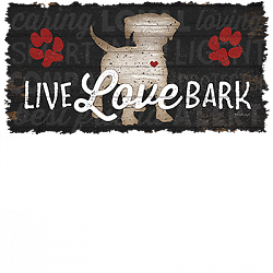 ALTRA T Shirt dalla S alla 2XL 3XL LIVE LOVE BARK cane cucciolo animale divertente adulto