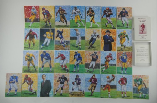 Goal Line Art Card GLAC Series 1 Complete Set of 30 Football HOF 1989 Mixed #'s