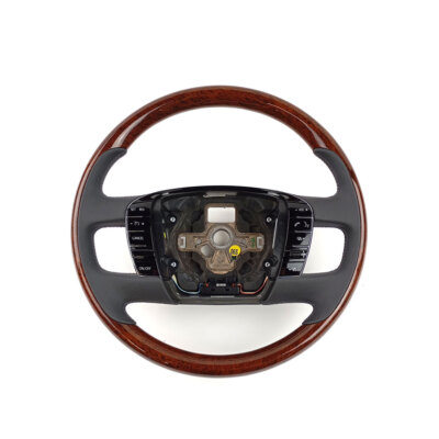 VW Phaeton 3D1 3D9 Steering Wheel Wood/Leather Brown Grey 3D0419091BR EGB