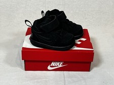 Nike Court Borough Mid Triple Black. 2c. 870027-001. New With Box. Toddler