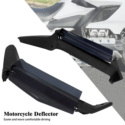 Adjustable Dark Smoke Air Deflectors Fits For Honda Gold Wing GL 1800 2018-2023