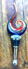Murano Like Glass Wine Bottle Stopper