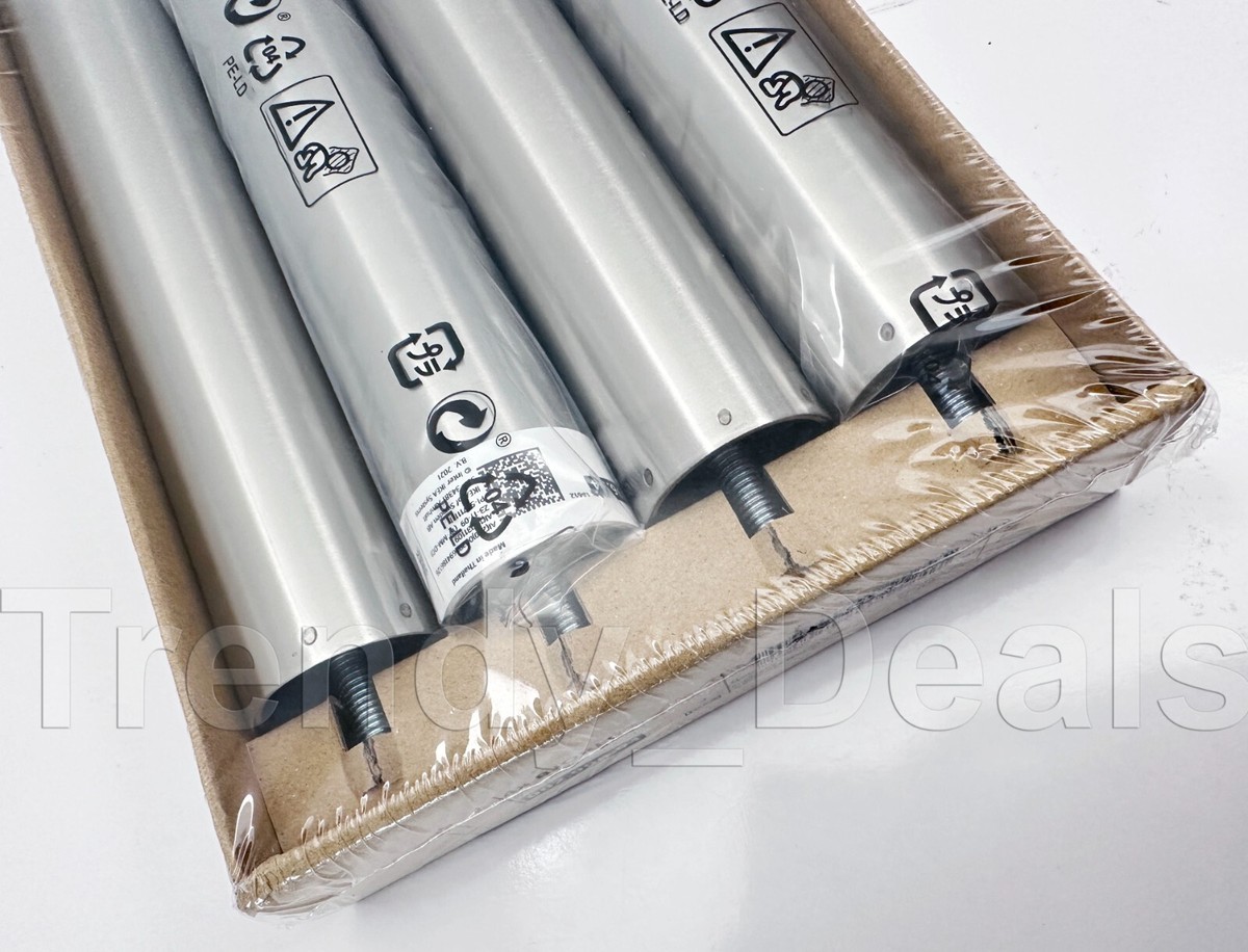 SET of 4 - Ikea BJORLI Legs (Bed, Sofa) Stainless Steel 7 7