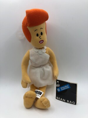 1999 Flintstones Plush Bean Bag - Wilma Flintstone, Warner Bros Studio Store