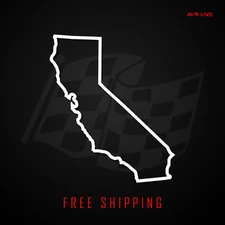 California State Outline Vinyl Decal Sticker | Angles Fransisco CA 612