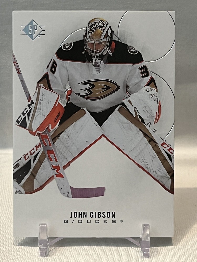 2020-21 SP Hockey John Gibson #63 Anaheim Ducks