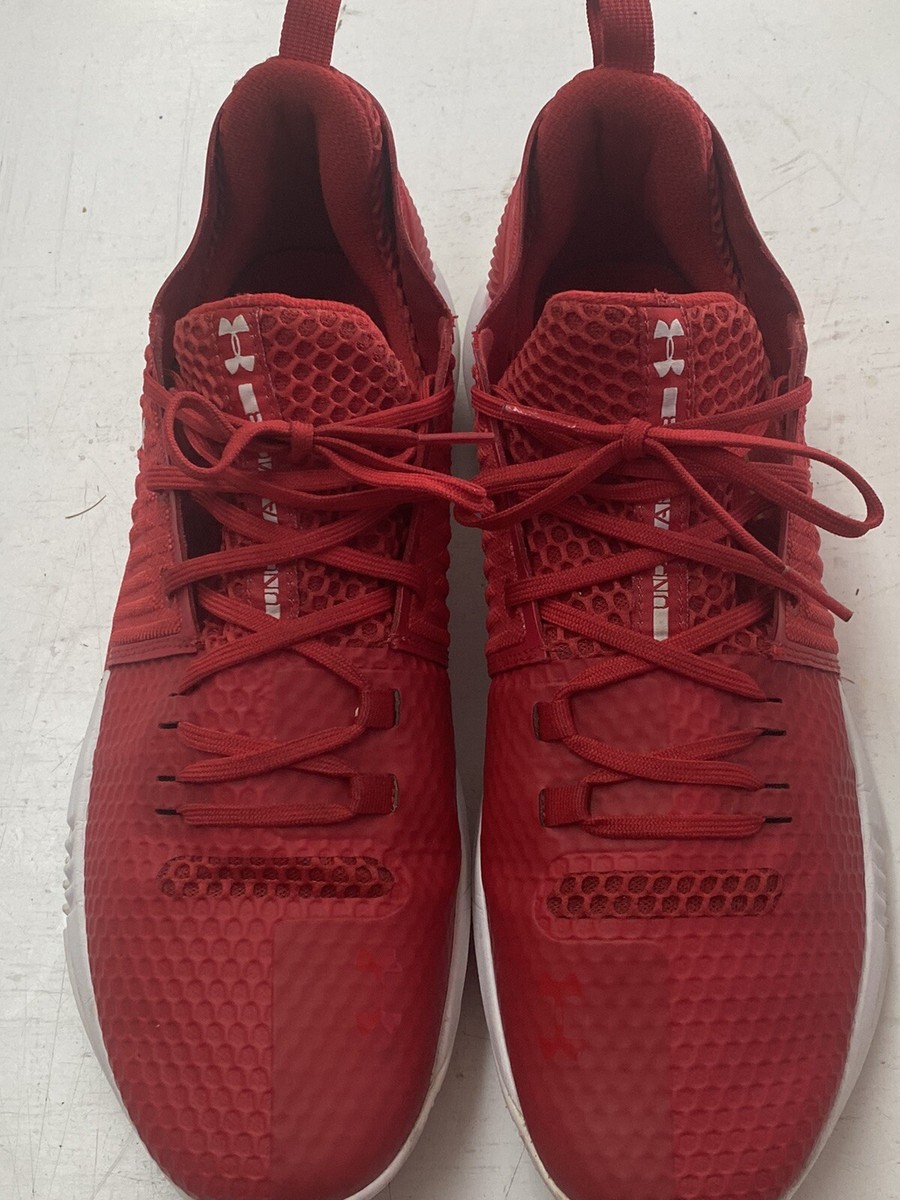 Under Armour UA Drive Low Basketball Shoes Men: 15 Red