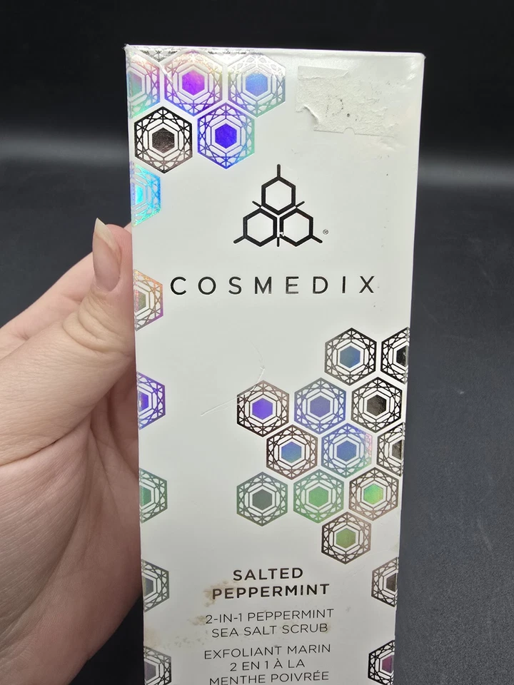 Cosmedix Salted Peppermint Sea Salt Scrub 5.34 OZ Sealed - Image 3 of 4