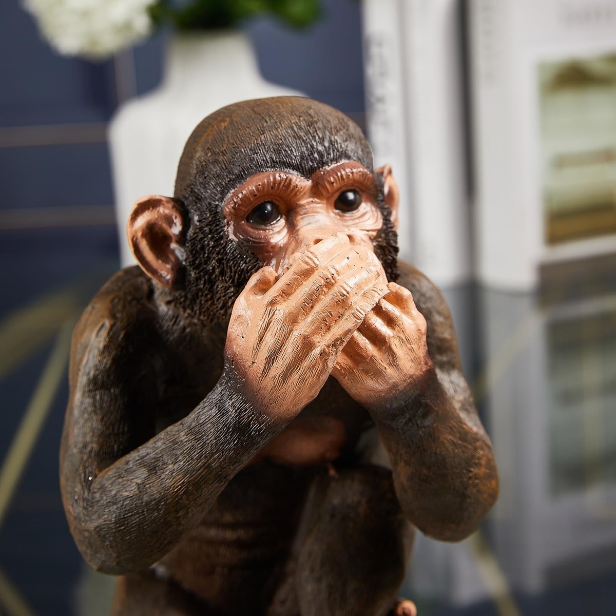 ししまるもも　丑三つワラニン　恐怖！うごく銅像 ノベルティ付き Vintage 3 Wise Monkeys See No Evil Hear Speak Small Made In