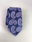 Turnbull& Asser Exclusive Blue/ Lavender Paisley Tie 100% Silk 57"
