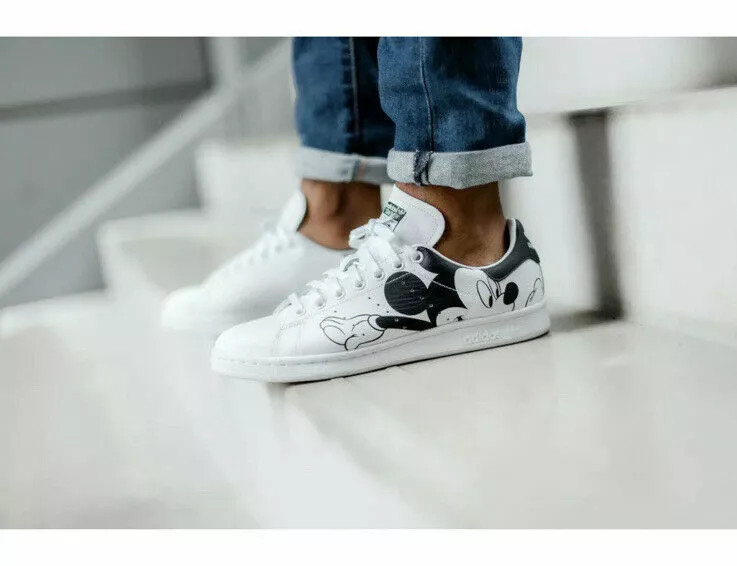 ADIDAS DISNEY MICKEY MOUSE US Men’s Size 12 Stan Smith Shoes FW2895 - Brand New