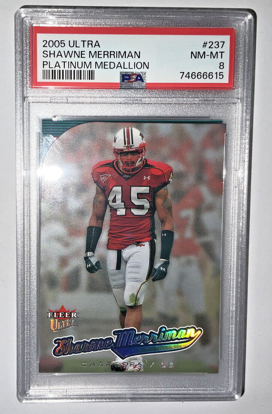 Shawne Merriman Ultra Platinum Medallion #237 Base