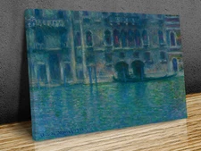 Claude Monet Palazzo da Mula Venice mounted canvas print ready to hang
