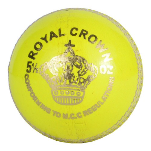 6 Cricket Balls box leather Yellow 156g Excellent Quality Genuine leather... - Picture 2 of 3