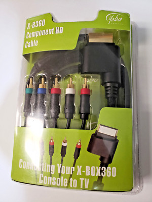 X-BOX 360 Component HD AV Cable Set.  YOBO Gameware XB3-7302 Brand New-Sealed