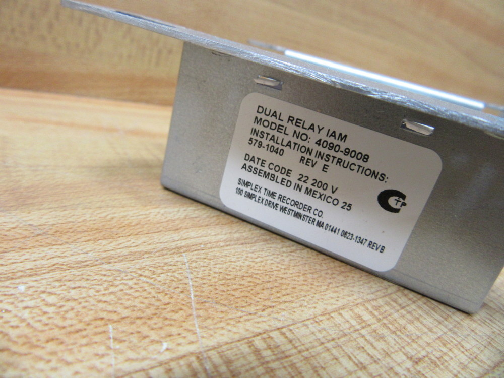 Simplex Dual Relay IAM – Silver, DIN Rail Mount, 2NO 2NC For IDNet Systems