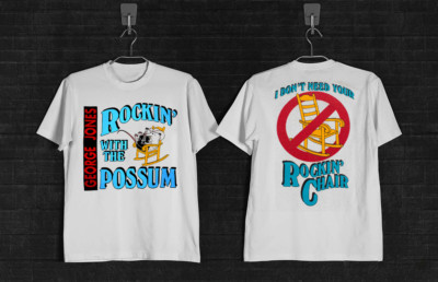 George Jones Rockin The Possum Shirt White All sizes S-5Xl X87 | eBay