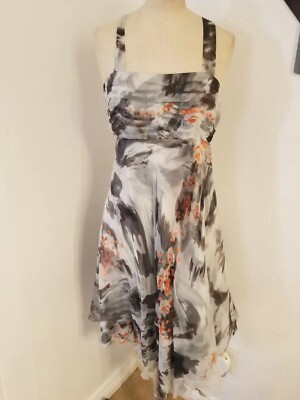 Nougat London SZ 1 US 2 Babydoll Dress 100% Silk Floral Embellished  Whimsica | eBay