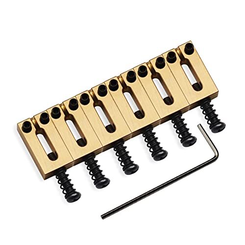 Brass Guitar Bridge Saddles 10.5MM 6pcs for Fender Stratocaster Telecaster 