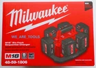 New Milwaukee 48-59-1806 M18 Six Pack Sequential Charger GENUINE 18 Volt 6 Ports
