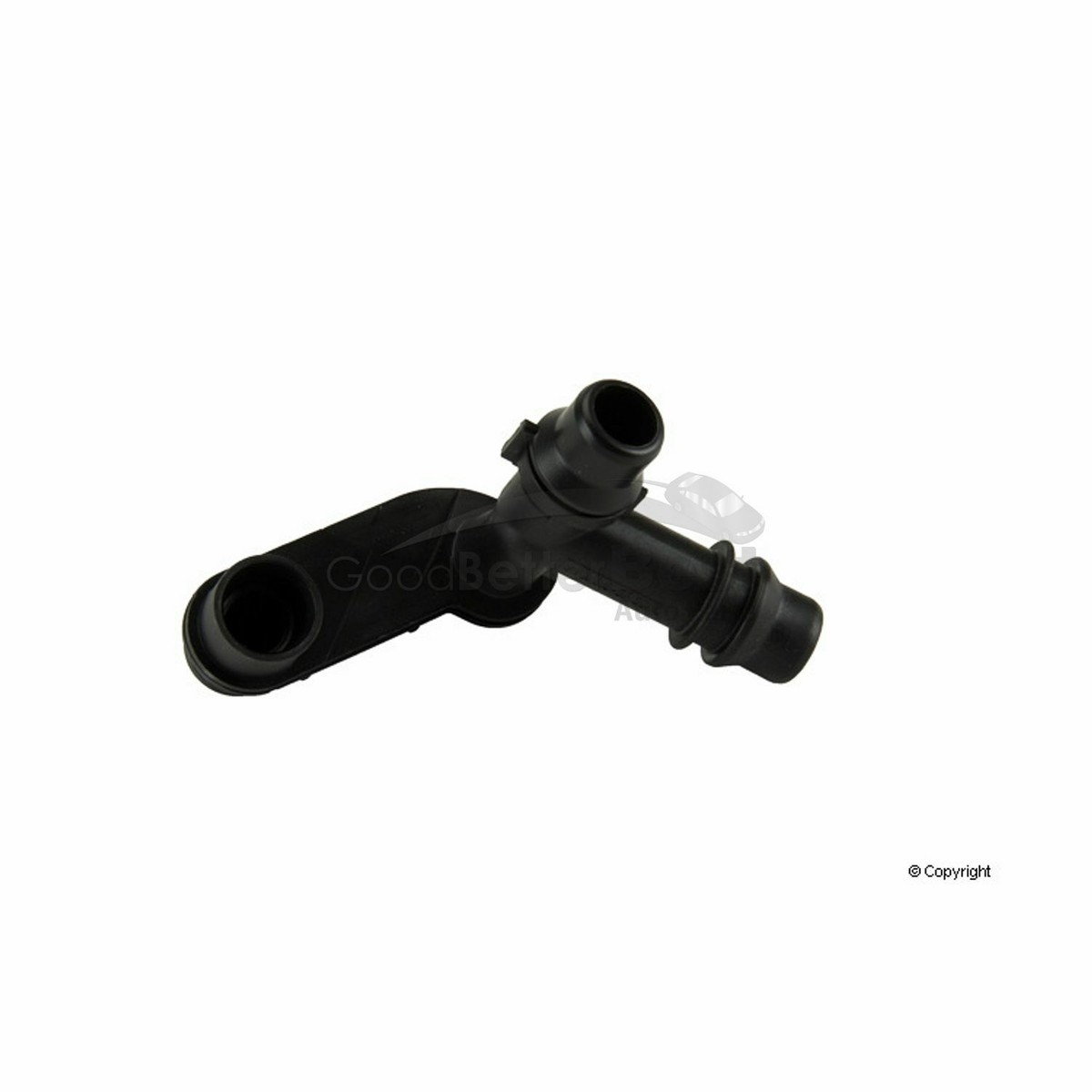 One New Genuine Engine Coolant Reservoir Hose Connector One New Genuine Engine Coolant Reservoir Hose Connector