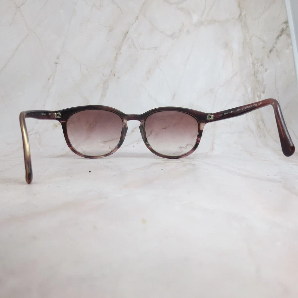 Cole Haan CH612 Sunglasses Frame Women Burgundy Plastic Full Rim Round 54-19-130 - Image 4 of 4