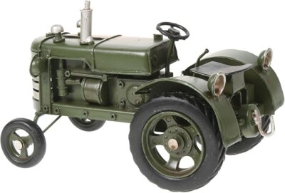 Pamer Traktor Oldtimer Metalltraktor grüne Dose 16 cm