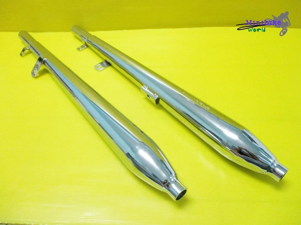 Fit HONDA CA175 CD125 CD175 EXHAUST MUFFLER SET NEW  "BM STYLE"   [mi4825] Foto 3 de 4