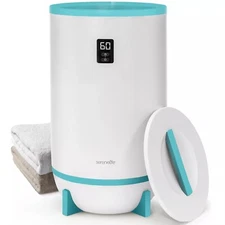 SereneLife Single Touch Towel & Blanket Warmer w/ Fragrant Disc Holder, LED Ring